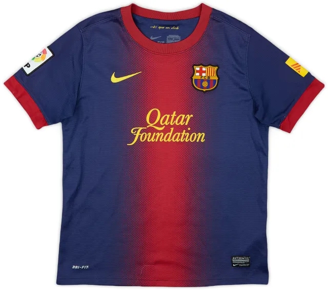 Nike 2012-13 Barcelona Home Shirt - 9/10 - (M.Boys)