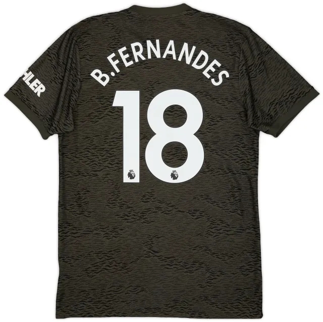 adidas 2020-21 Manchester United Away Shirt B.Fernandes #18 - 10/10 - (M)