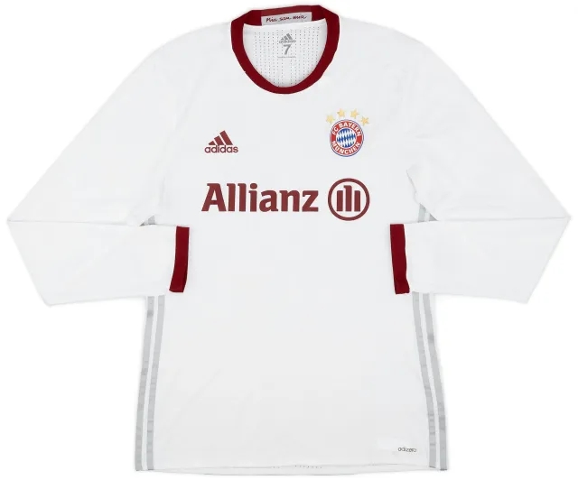 adidas 2016-17 Bayern Munich Player Issue Third L/S Shirt - 5/10 - (Women's M/L)