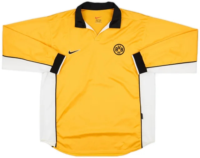 Nike 1998-00 Borussia Dortmund Player Issue Home L/S Shirt - 8/10 - (XL)