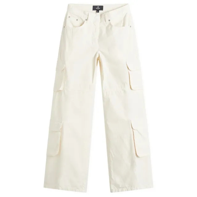 Represent Women's Fender Cargo Trousers Antique White