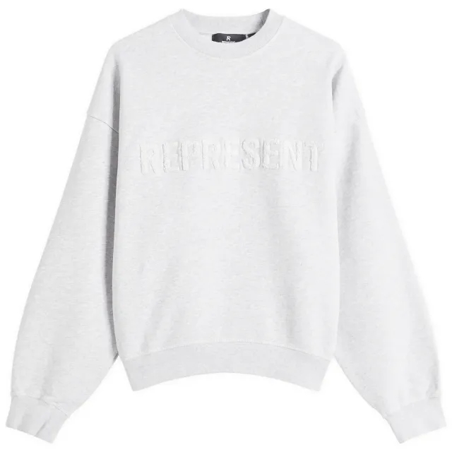 Represent Women's Everyday Logo Crew Sweatshirt Grey Marl