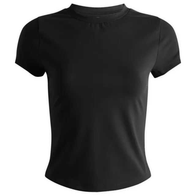 Asics Represent Women's Scoop Hem Baby T-Shirt Jet Black