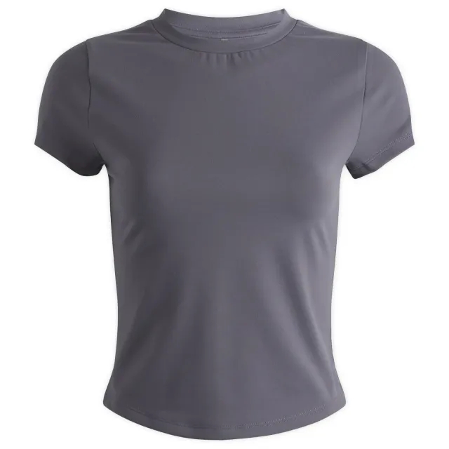 Asics Represent Women's Scoop Hem Baby T-Shirt Grey