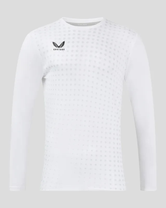 Castore Ls Dots Printed Training Tee 2 - Aquarius / Bachelor Button