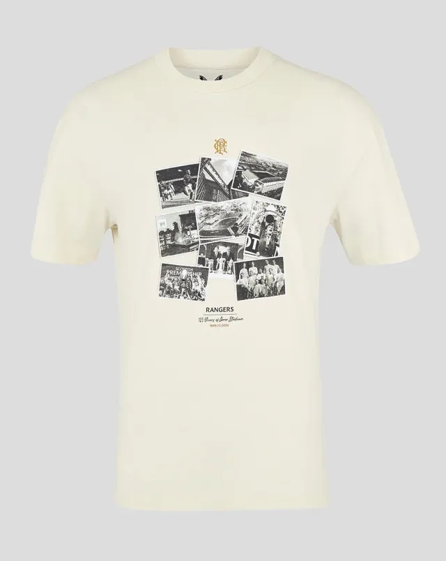 Castore Rangers Fc Men's Ibrox 125 Heritage T-shirt Beige - 24/25