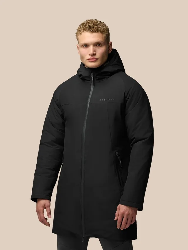 Castore Longline Wadded Jacket - Black