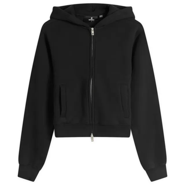 Represent Women's Slim Fit Zip Sweatshirt Jet Black