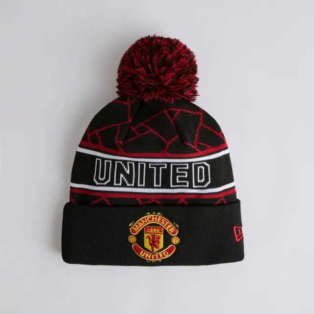 Manchester United x New Era Sport Knit Beanie Black