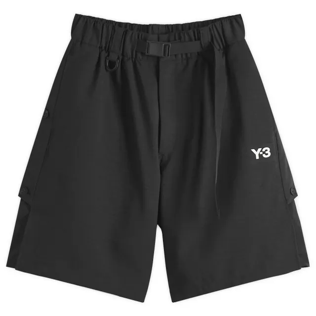 Y-3 Men's Sport Uniform 3 Stripe Shorts Black