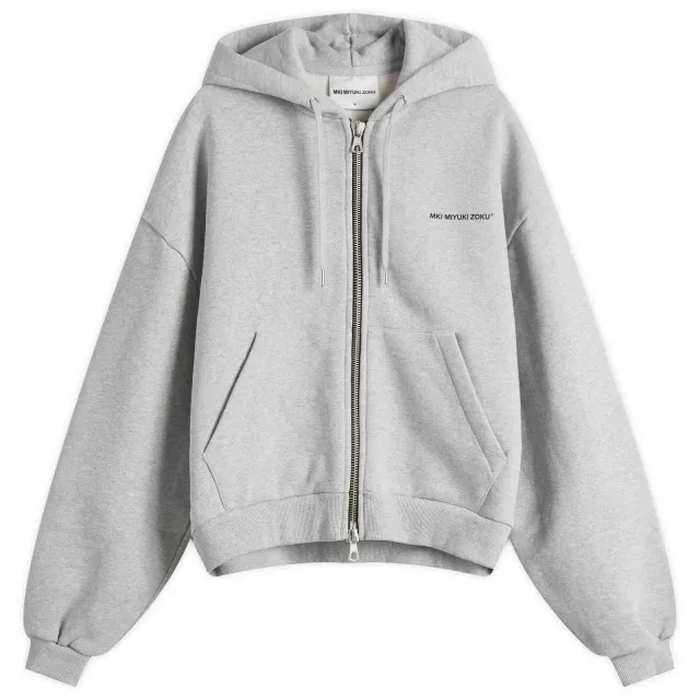 MKI Men's Uniform Zip Hoodie Grey