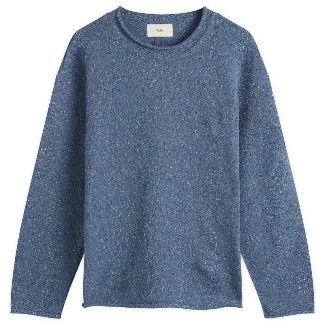 Folk Men's Slouch Sweatshirt Soft Navy