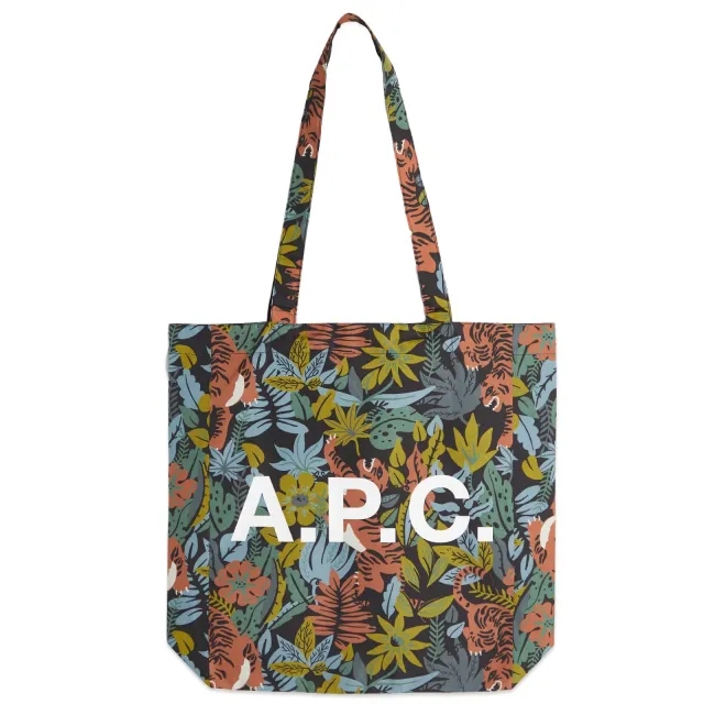 A.P.C. Men's Lou Reversible Tote Bag Multicolore