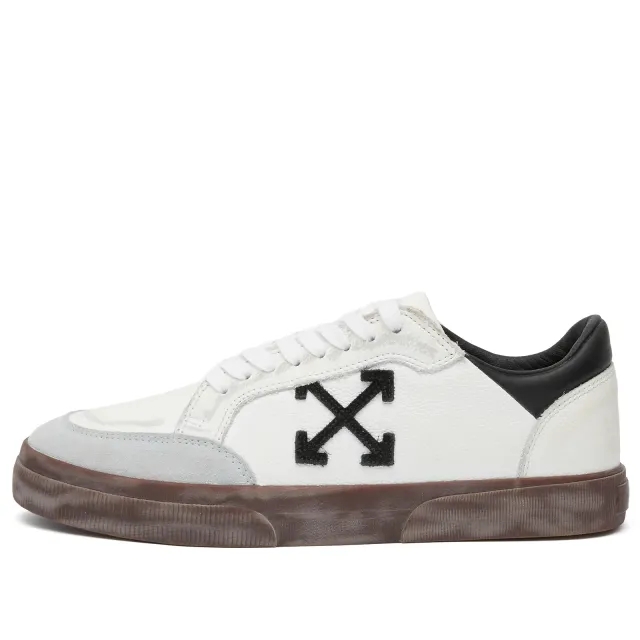 Off-White Men's New Low Vulcanized Vintage Sneaker Light Blue