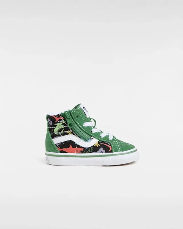 Vans - Toddler Sk8-Hi Side Zip Shoes (1-4 Years), Green
