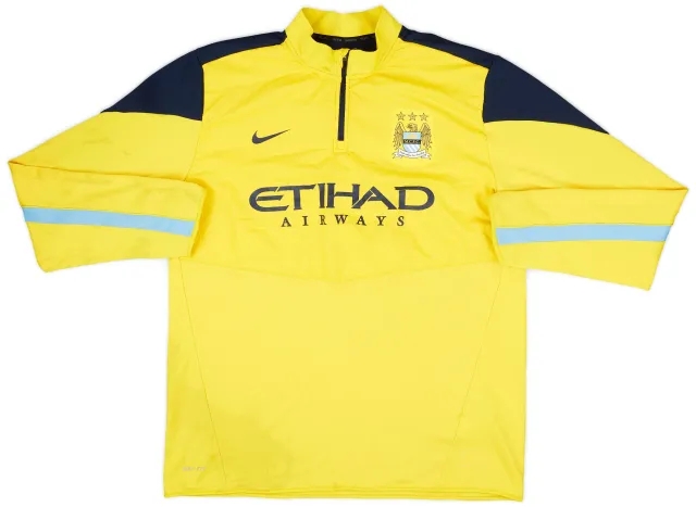2013-14 Manchester City Nike 1/4 Zip Training Top - 8/10 - (XL)