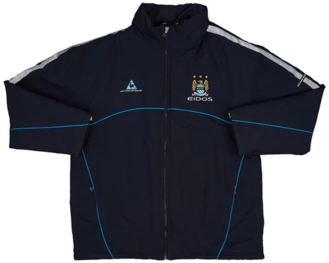 2002-03 Manchester City Le Coq Sportif Padded Bench Coat - 7/10 - (XXL)