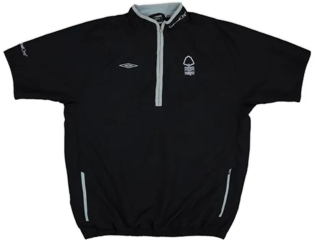2011-12 Nottingham Forest Umbro 1/4 Zip S/S Training Top - 8/10 - (L)