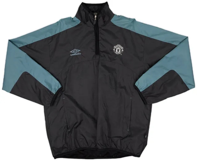 1999-00 Manchester United Umbro 1/4 Zip Training Top - 8/10 - (XL)