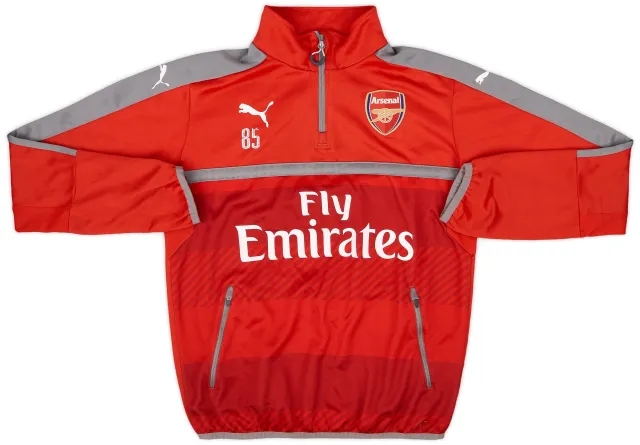 2015-16 Arsenal Player Issue Puma 1/4 Zip Training Top #85 - 6/10 - (M)