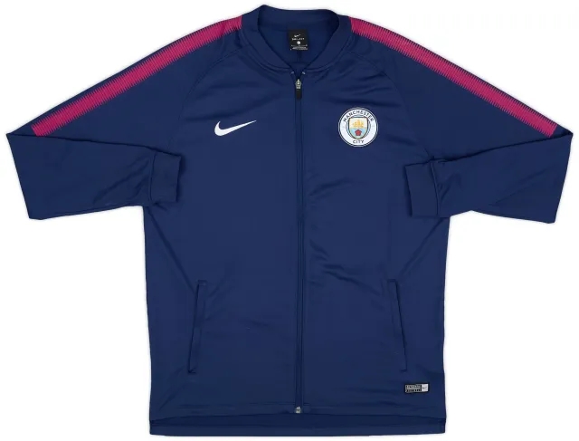 2017-18 Manchester City Nike Track Jacket - 9/10 - (L)
