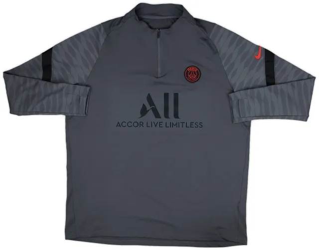 2021-22 Paris Saint-Germain Nike 1/4 Zip Drill Top - 8/10 - (XXL)