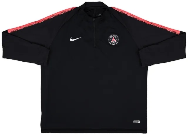 2018-19 Paris Saint-Germain Nike 1/4 Zip Drill Top - 8/10 - (XXL)