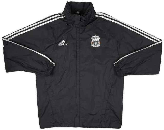 2011-12 Liverpool adidas Hooded Rain Jacket - 10/10 - (L)