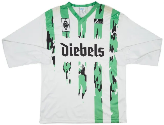 Asics 1994-95 Borussia Monchengladbach Home L/S Shirt - 7/10 - (XL)