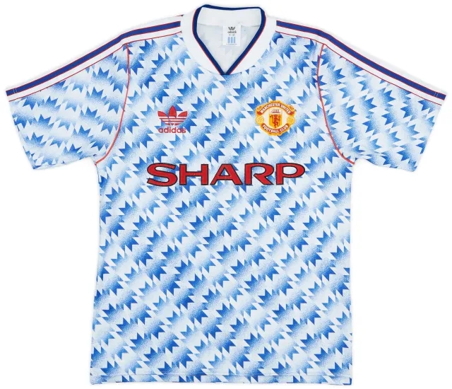 adidas 1990-92 Manchester United Away Shirt - 9/10 - (S)