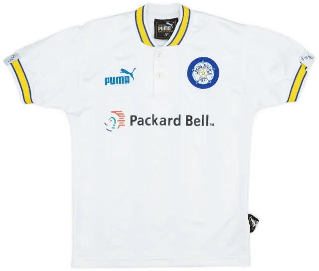 Puma 1996-98 Leeds United Home Shirt - 7/10 - (S.Boys)