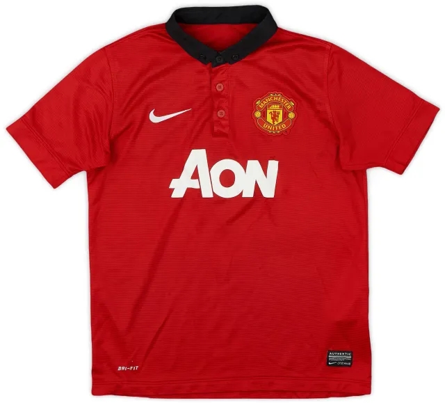 Nike 2013-14 Manchester United Home Shirt - 8/10 - (M.Boys)