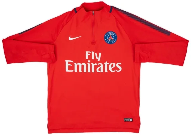 2017-18 Paris Saint-Germain Nike 1/4 Training Top - 8/10 - (M)