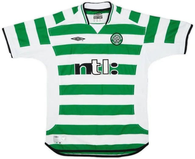 Umbro 2001-03 Celtic Home Shirt - 8/10 - (L.Boys)