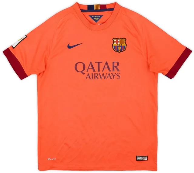 Nike 2014-15 Barcelona Away Shirt - 9/10 - (XL.Boys)