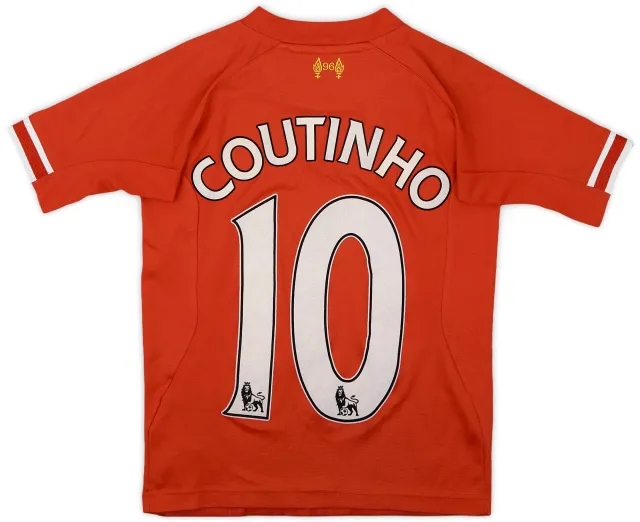 2013-14 Liverpool Home Shirt Coutinho #10 - 6/10 - (S.Boys)