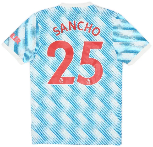 adidas 2021-22 Manchester United Away Shirt Sancho #25 - 9/10 - (S)