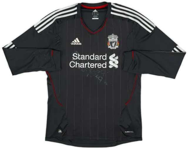 adidas 2011-12 Liverpool Away L/S Shirt - 4/10 - (M)
