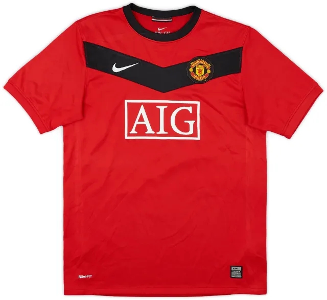 Nike 2009-10 Manchester United Home Shirt - 8/10 - (XL.Boys)