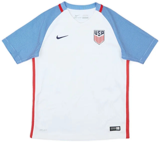 Nike 2016-17 USA Home Shirt - 9/10 - (L.Boys)