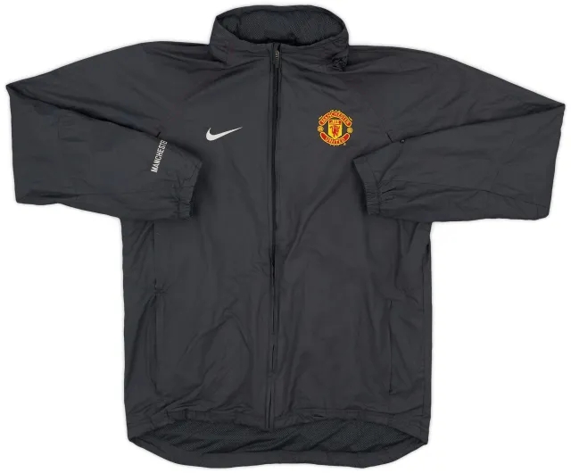 2004-05 Manchester United Nike Hooded Rain Jacket - 6/10 - (S)