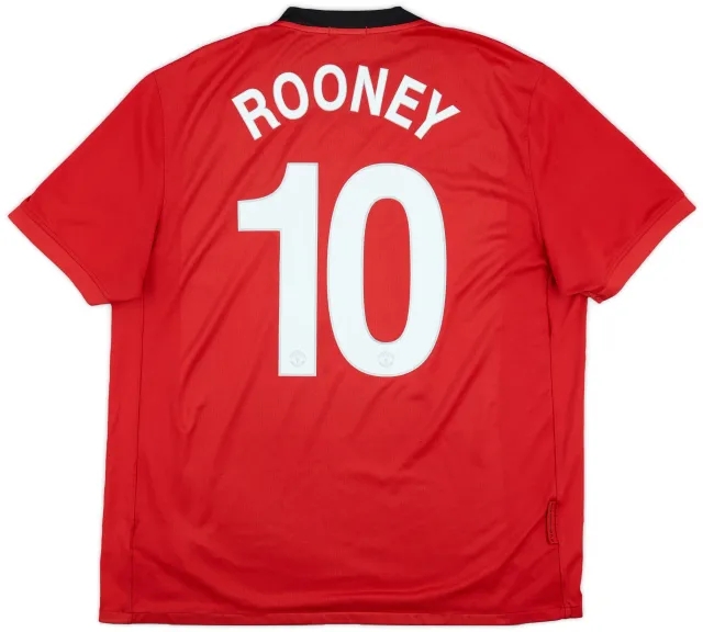 Nike 2009-10 Manchester United Home Shirt Rooney #10 - 6/10 - (XL)
