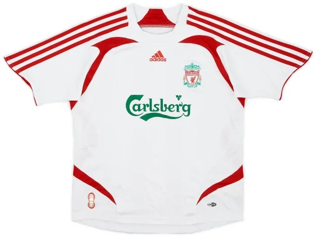 adidas 2007-08 Liverpool Away Shirt - 8/10 - (S.Boys)