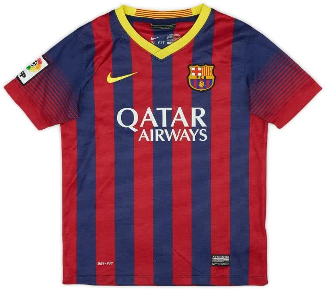 Nike 2013-14 Barcelona Home Shirt - 7/10 - (M.Boys)