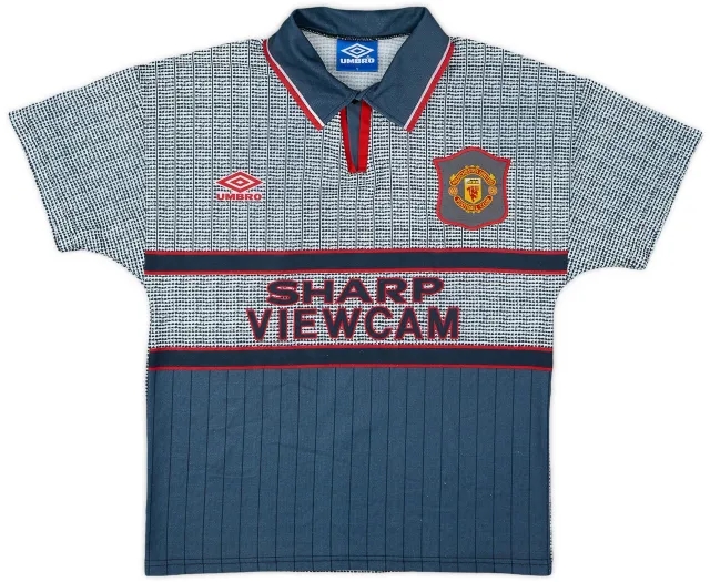 Umbro 1995-96 Manchester United Away Shirt - 9/10 - (Y)