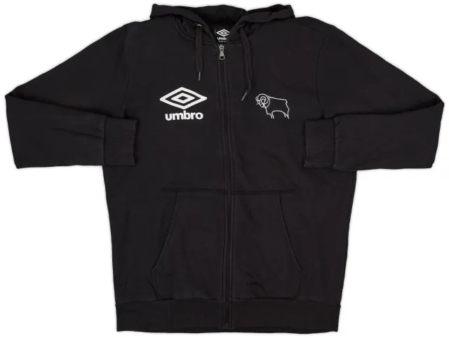 2016-17 Derby County Umbro Hooded Sweat Top - 7/10 - (L)