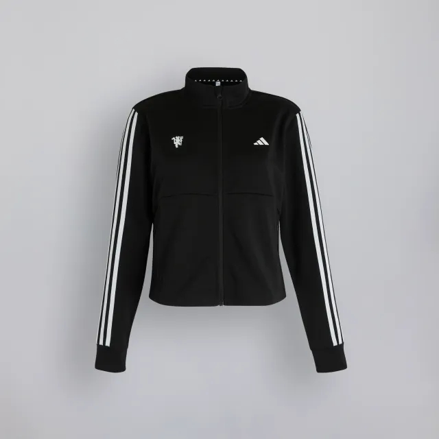Manchester United x adidas Womens Essentials Aeroready 3-Stripes Track Top Black