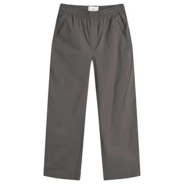 Folk Men's Herringbone Drawcord Assembly Pants Soft Black