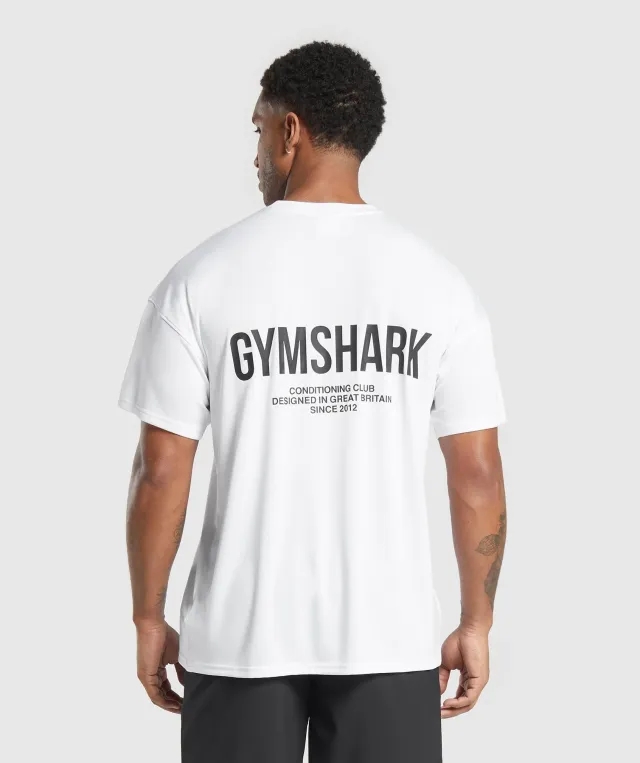 Gymshark Conditioning Club Oversized T-Shirt - White
