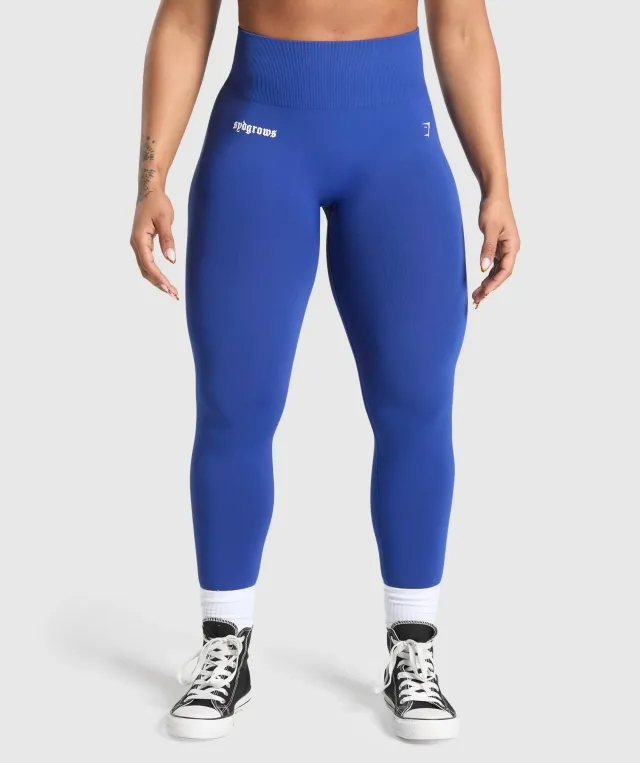 Gymshark GS x Sydney Cassidy Everyday Seamless Leggings - Vintage Blue